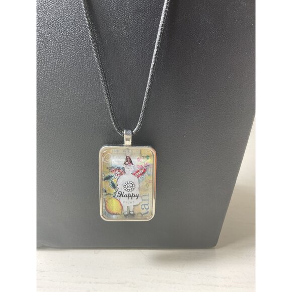 Necklace With "She Could Make Lemonade Out Of Lemons" Message On Pendant - Picture 3 of 5